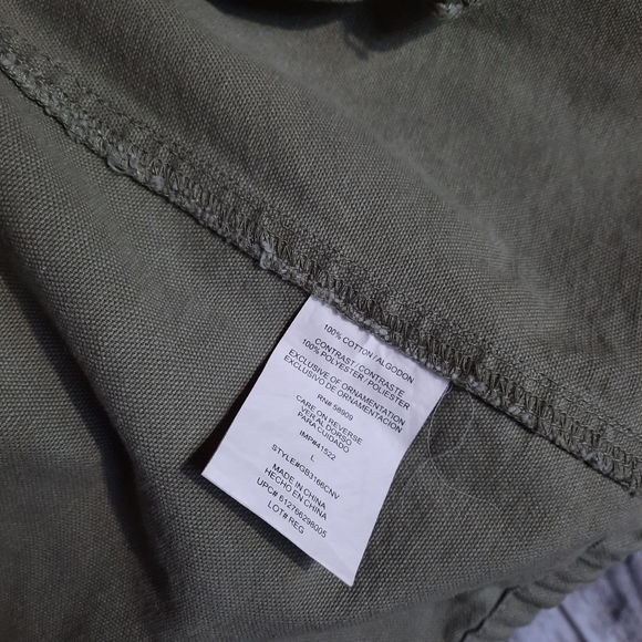 GB Edgy Cotton Canvas Military Green Serape Punk Country Vest - Picture 10 of 12